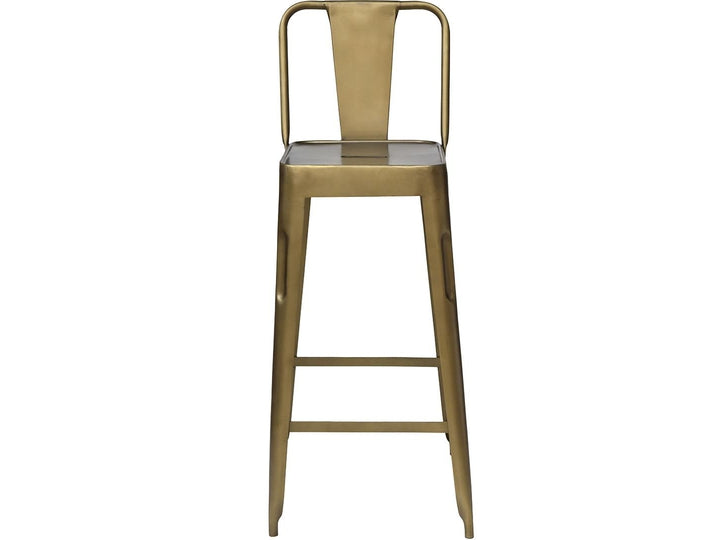Copenhagen barstol - antikmessing - sæt af 2 stole