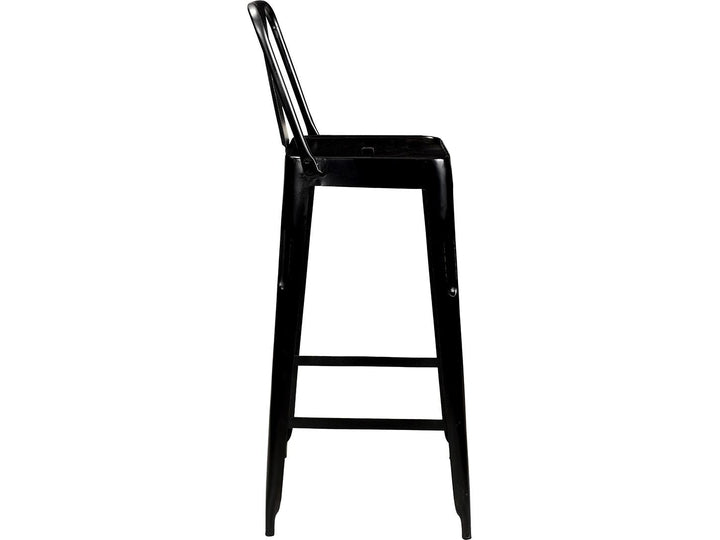 Copenhagen barstol - antiksort - sæt af 2 stole