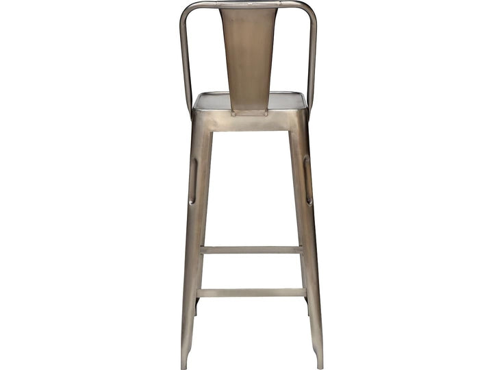 Copenhagen barstol - sølv - sæt af 2 stole