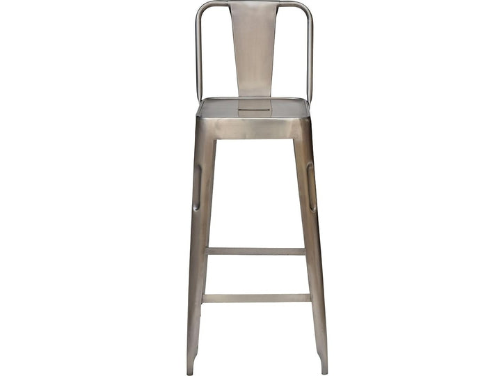 Copenhagen barstol - sølv - sæt af 2 stole