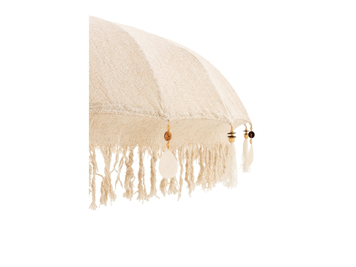 Dekorativ parasol - beige