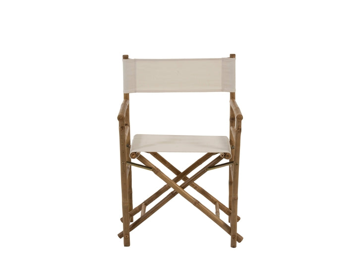 Instruktør stol foldbar - natur/hvid - sæt af 2 stole