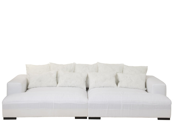 Monaco XXL sofa med 9 puder - hvid