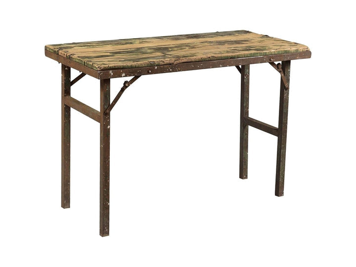 Rustikt lille bord sammenklappeligt - Træ med patina