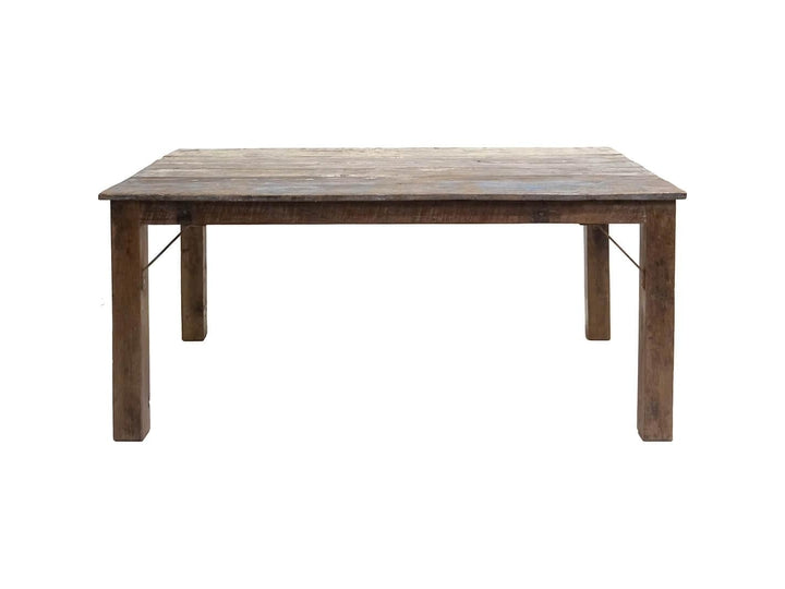 Smukt gammelt spisebord 176x112 cm - Patineret træ